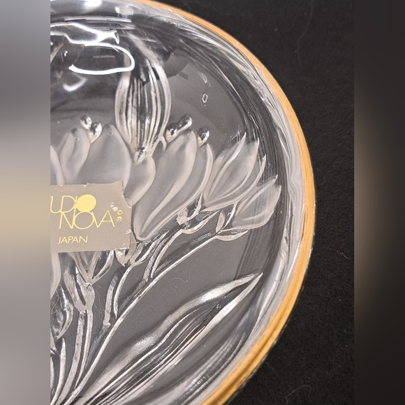 Vintage Mikasa Parisian Iris glass candy or trinket dish/Vintage - Picture 3 of 8